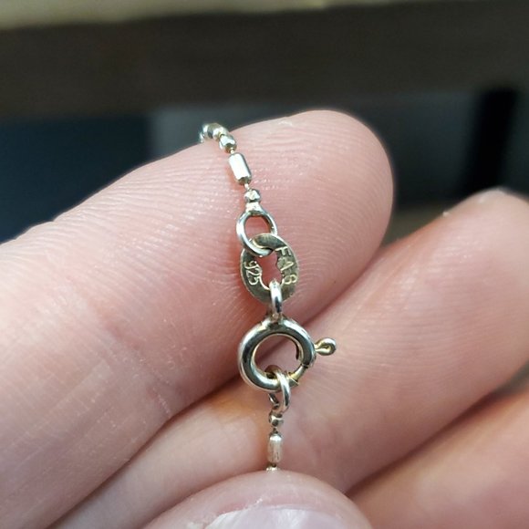 10 Inch 925 Sterling Silver Infinity Symbol Bracelet - Picture 3 of 5